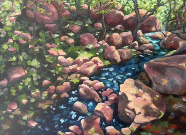 Malerin: Kerstin Schuckmann - Acryl - Patsos 100 X 140 cm