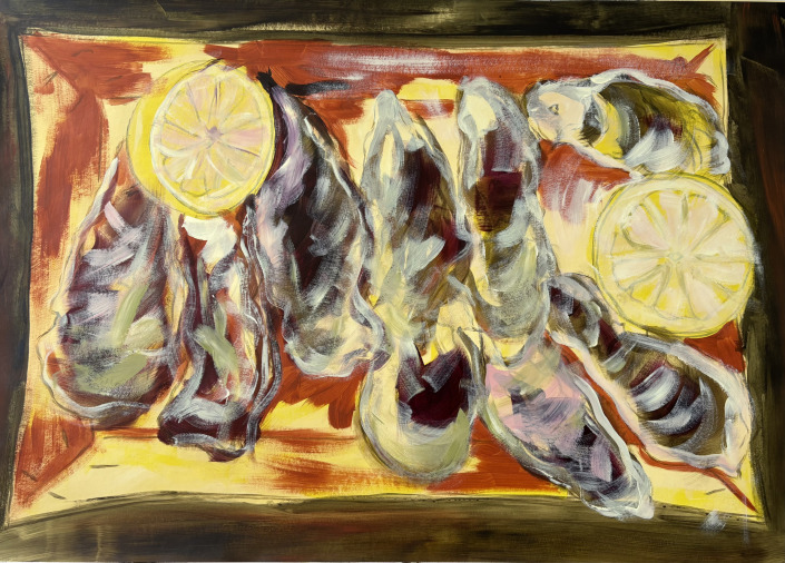 Fines de Claires – 70 X 100 cm Malerin: Kerstin Schuckmann - Acryl - Fines de Claires - 70 X 100 cm