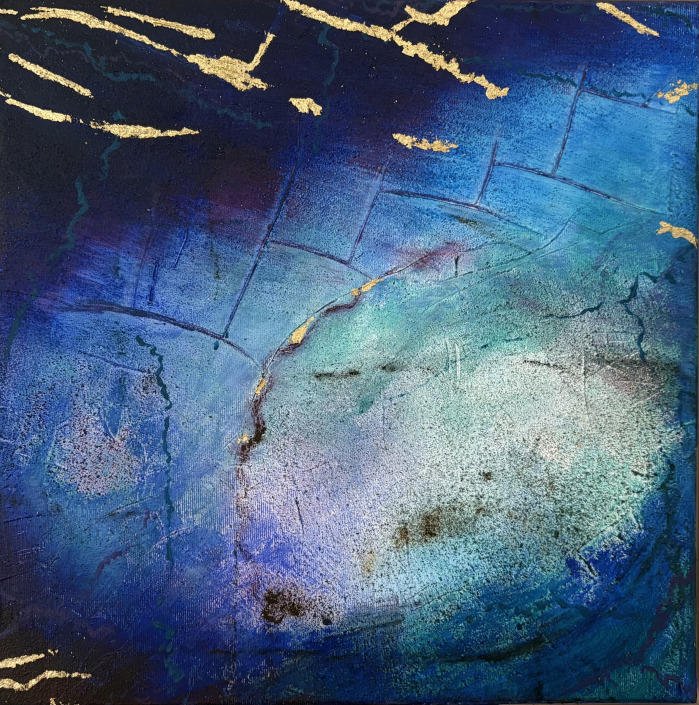Gemälde Acryl - Kerstin Schuckmann - Lapis II - 40X40 cm