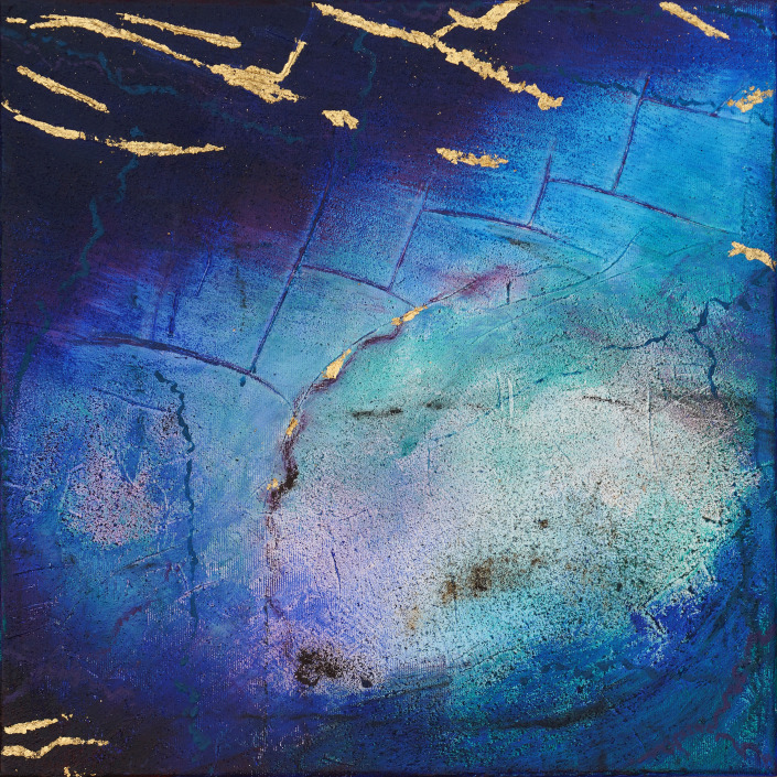 Gemälde Acryl - Kerstin Schuckmann - Lapis II - 40X40 cm