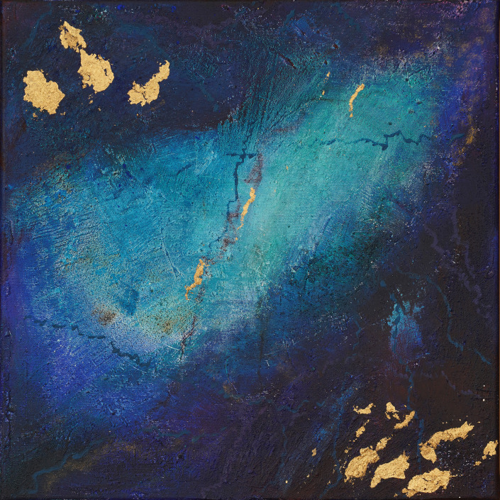 Gemälde Acryl - Kerstin Schuckmann - Lapis III - 40X40 cm