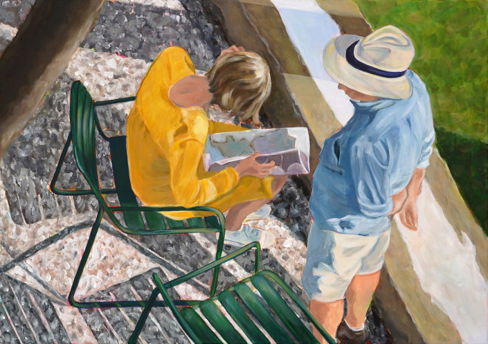Malerin: Kerstin Schuckmann - Acryl - Fondation Maeght - 70 X 100 cm