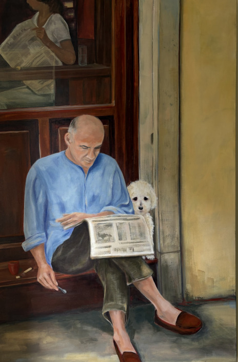 Morgenrunde – 120 X 80 cm Malerin: Kerstin Schuckmann - Acryl - Morgenrunde - 120 X 80 cm