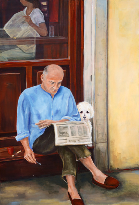 Malerin: Kerstin Schuckmann - Acryl - Morgenrunde - 120 X 80 cm
