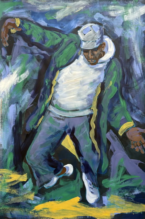 Freitag Nacht – 100 X 70 cm Malerin: Kerstin Schuckmann - Acryl - Freitag Nacht - 100 X 70 cm