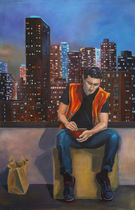Malerin: Kerstin Schuckmann - Acryl - Frühstückspause - 120 X 105 cm