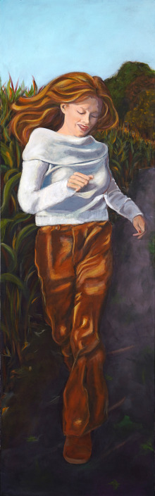 Malerin: Kerstin Schuckmann - Acryl - Im Herbst - 150 X 50 cm