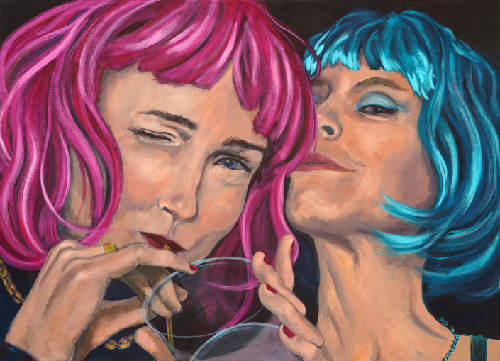 Malerin: Kerstin Schuckmann - Acryl - Fasching - 100 X 140 cm