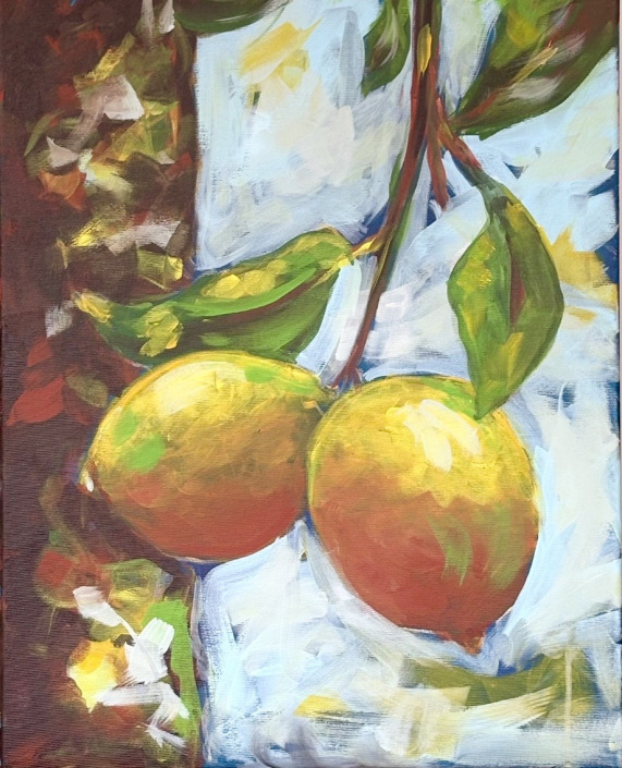 Stilleben - Malerin: Kerstin Schuckmann - Summer Vibes - 50 X 40 cm