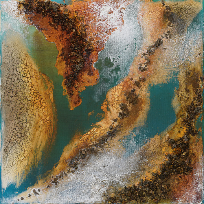 Abstraktes - Malerin: Kerstin Schuckmann - Delta II - 50 X 50 cm