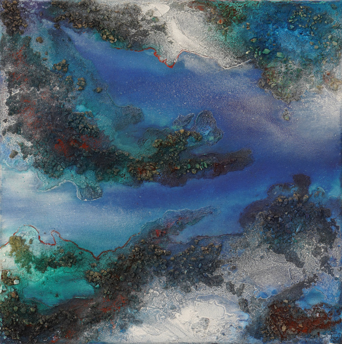 Abstraktes - Malerin: Kerstin Schuckmann - Polarluft - 50 X 50 cm