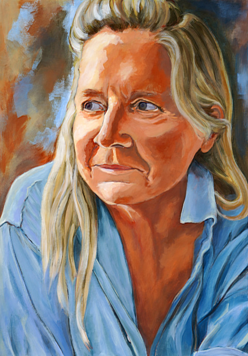 Figürliches - Malerin: Kerstin Schuckmann - Portrait of an Artist - 100 X 70 cm