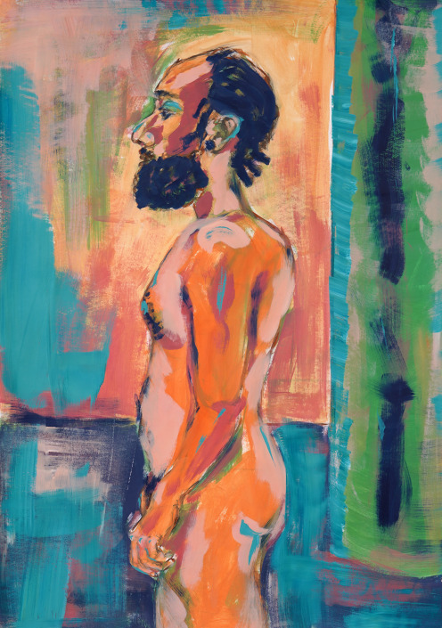 Figürliches - Malerin: Kerstin Schuckmann - Sophokles - 100 X 70 cm
