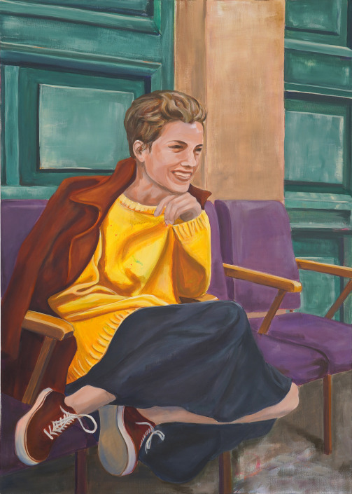 Figürliches - Malerin: Kerstin Schuckmann - Hinterhof - 140 X 100 cm
